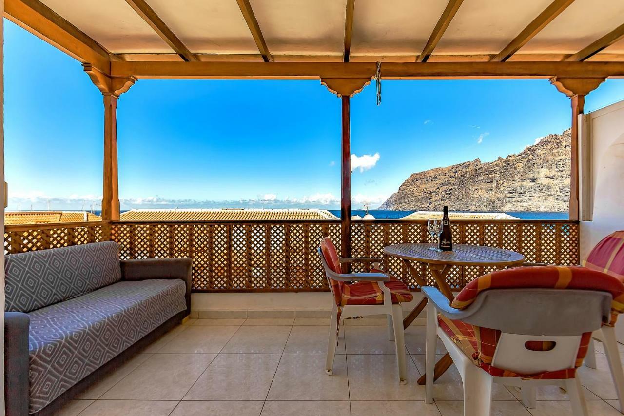 First Line Beach Front 2 Bedroom Apartment Los Gigantes Santiago del Teide Exteriör bild
